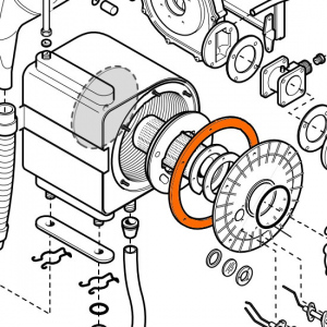 Těsnění výměník - příruba hořáku BAXI HT
