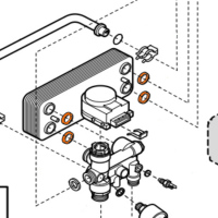 Těsnění pro sekundární výměník BAXI
